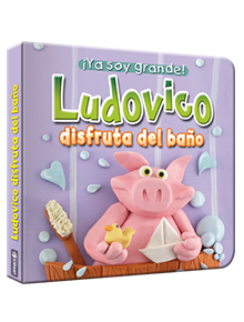 Ya soy grande Ludovico disfruta del baño