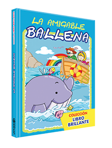 Libro brillante La amigable ballena