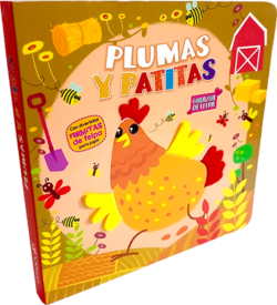 Corazón de Felpa Plumas y Patitas