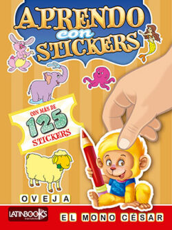 Aprendo con stickers El mono César