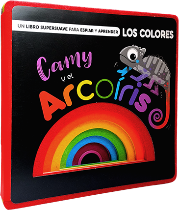 Corazón de Felpa Camy y el arcoíris