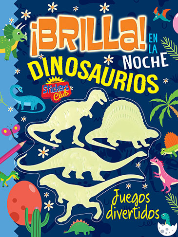 Stickers Club Brilla en la noche Dinosaurios