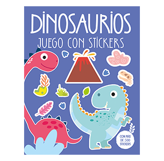 Juego con stickers Dinosaurios